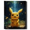 Malowanie Po Numerach Zestaw Pikachu z Piorunem 40x50
